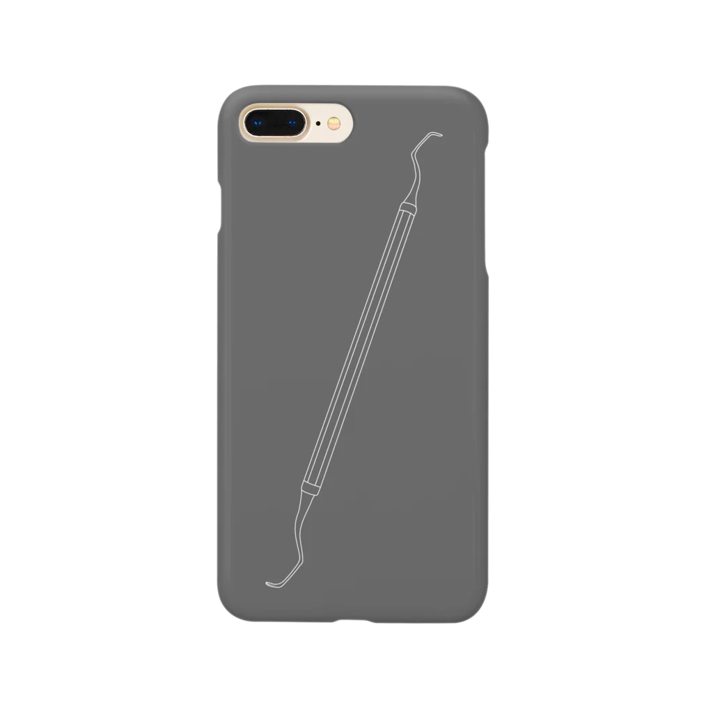 dh105のグレーシーキュレット７−８白灰 Smartphone Case