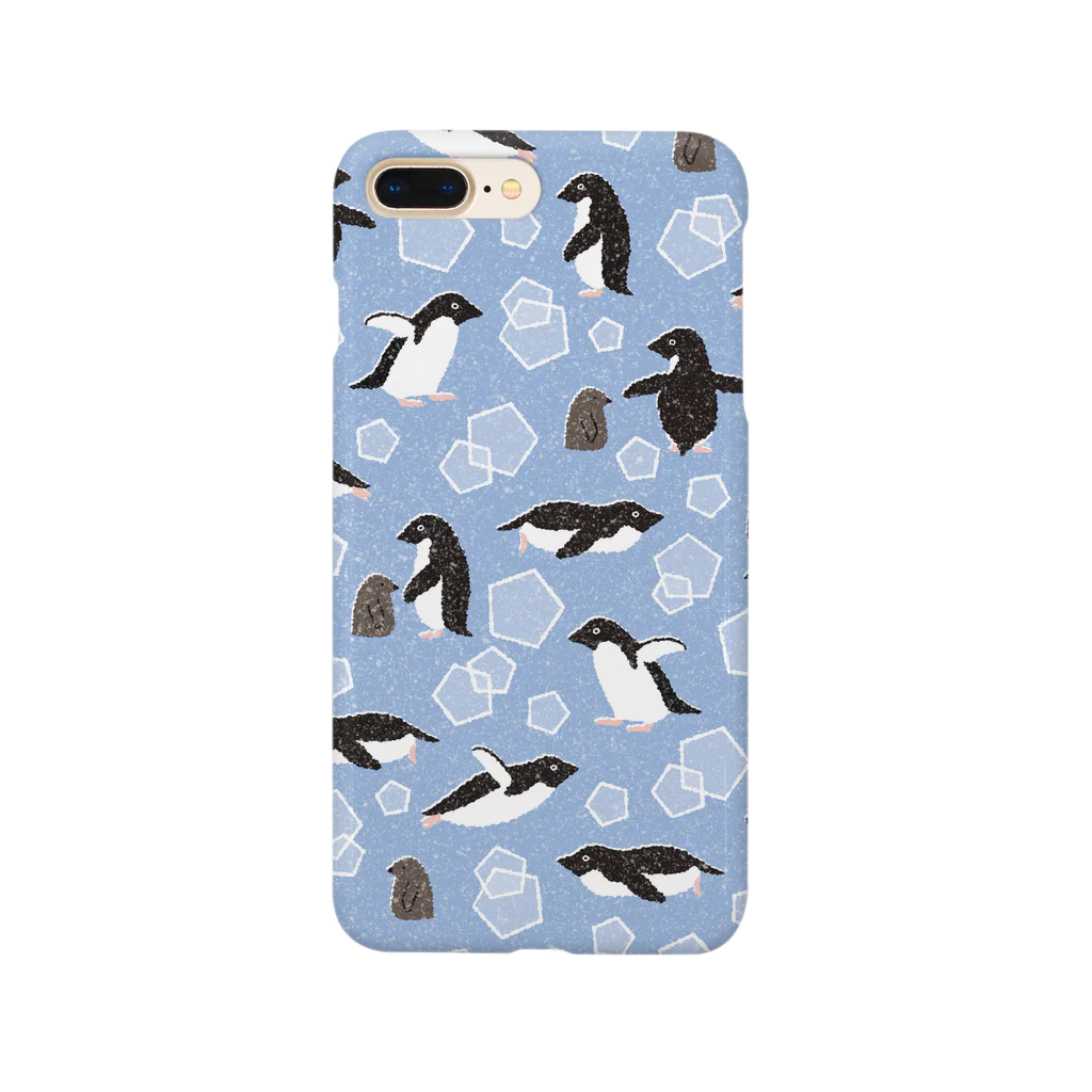 123izmのペンギン（青） Smartphone Case