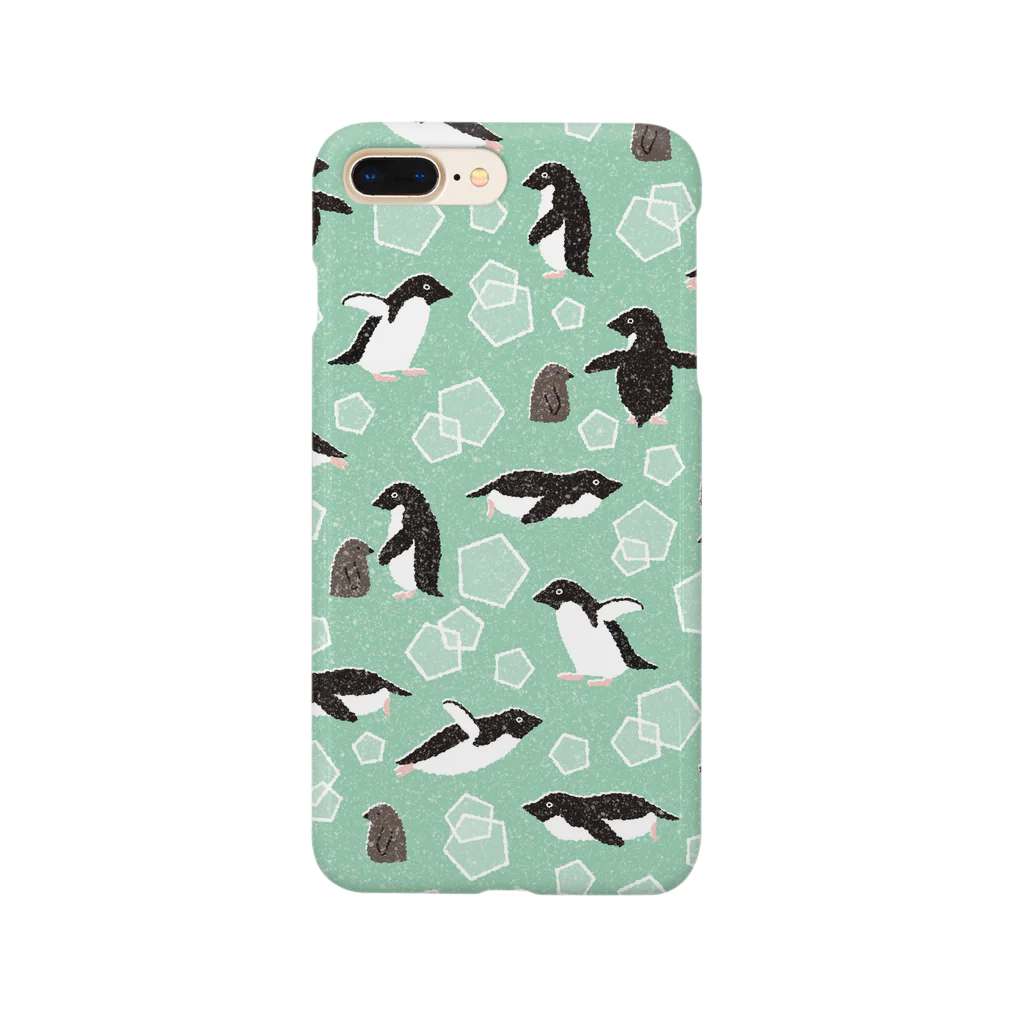 123izmのペンギン（緑） Smartphone Case