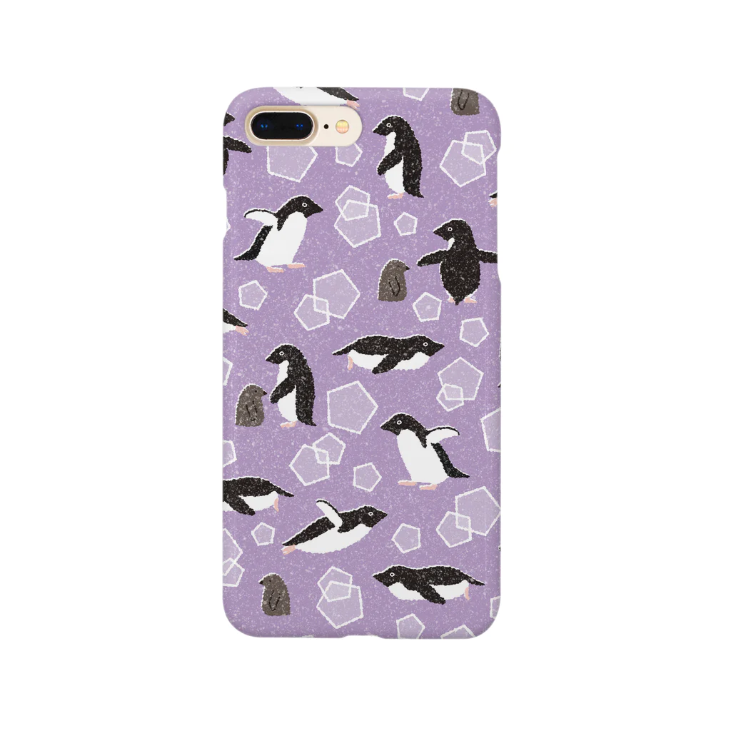 123izmのペンギン（紫） Smartphone Case