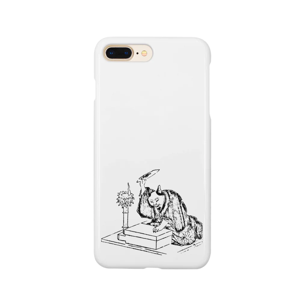 猫の浮世絵・草紙の講談する猫 Smartphone Case