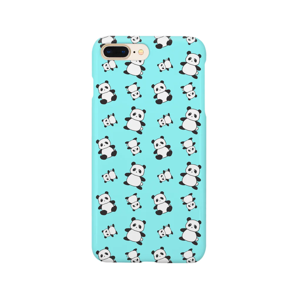 陽向のパンダがいっぱい！（ブルー） Smartphone Case