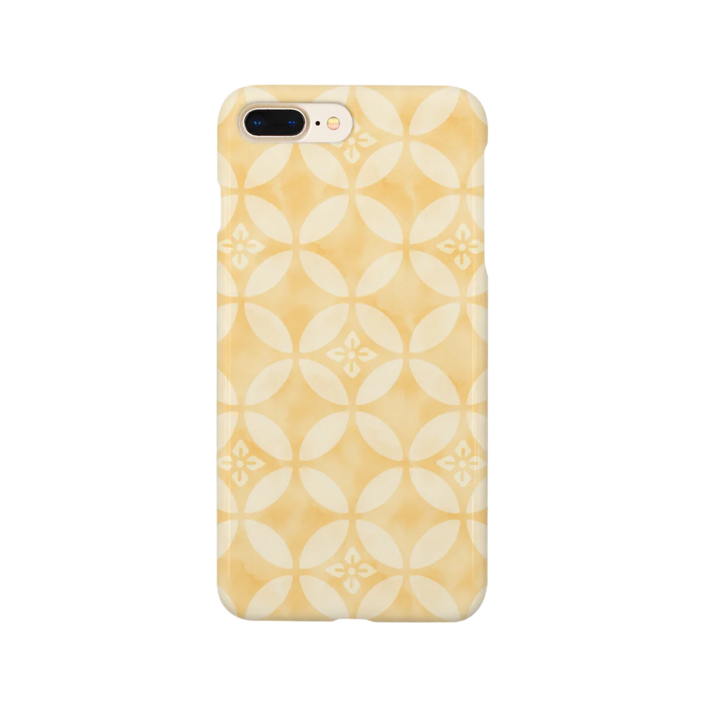 Nipponiaの七宝　yellow Smartphone Case