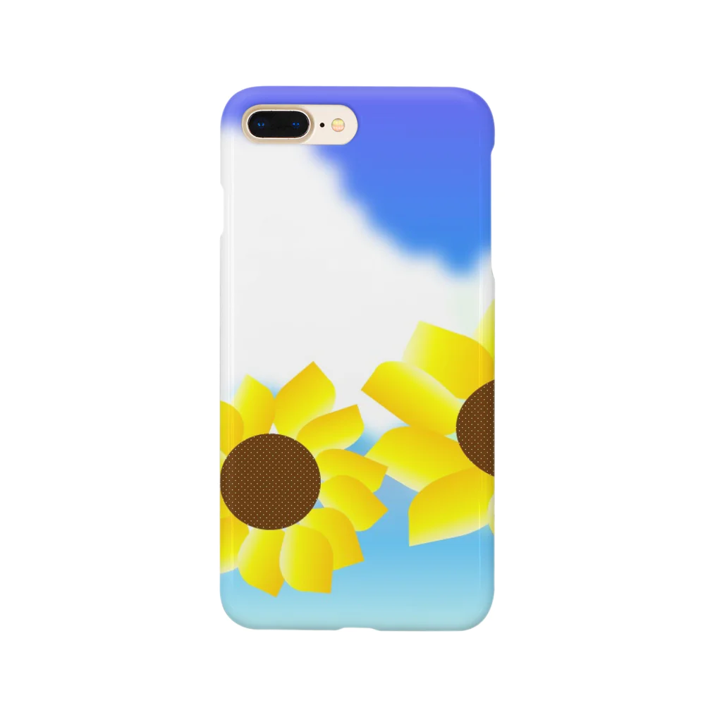 julyのsunflower スマホケース