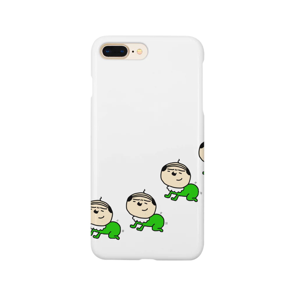 おやじとはんこと雑貨屋matahariのグリーンモンスターワラワラ Smartphone Case