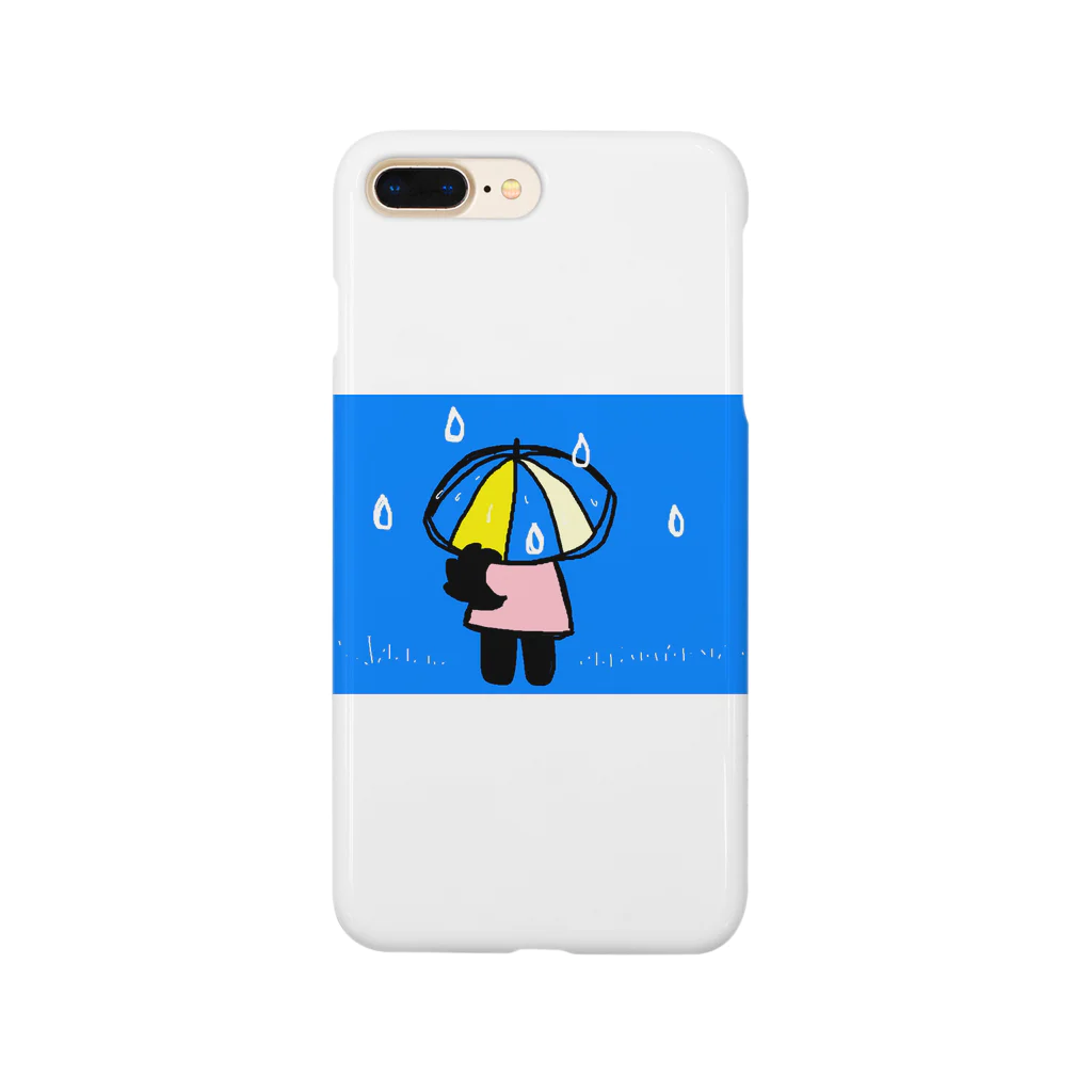 りくろと犬たちの店の雨の日のクローネちゃん Smartphone Case