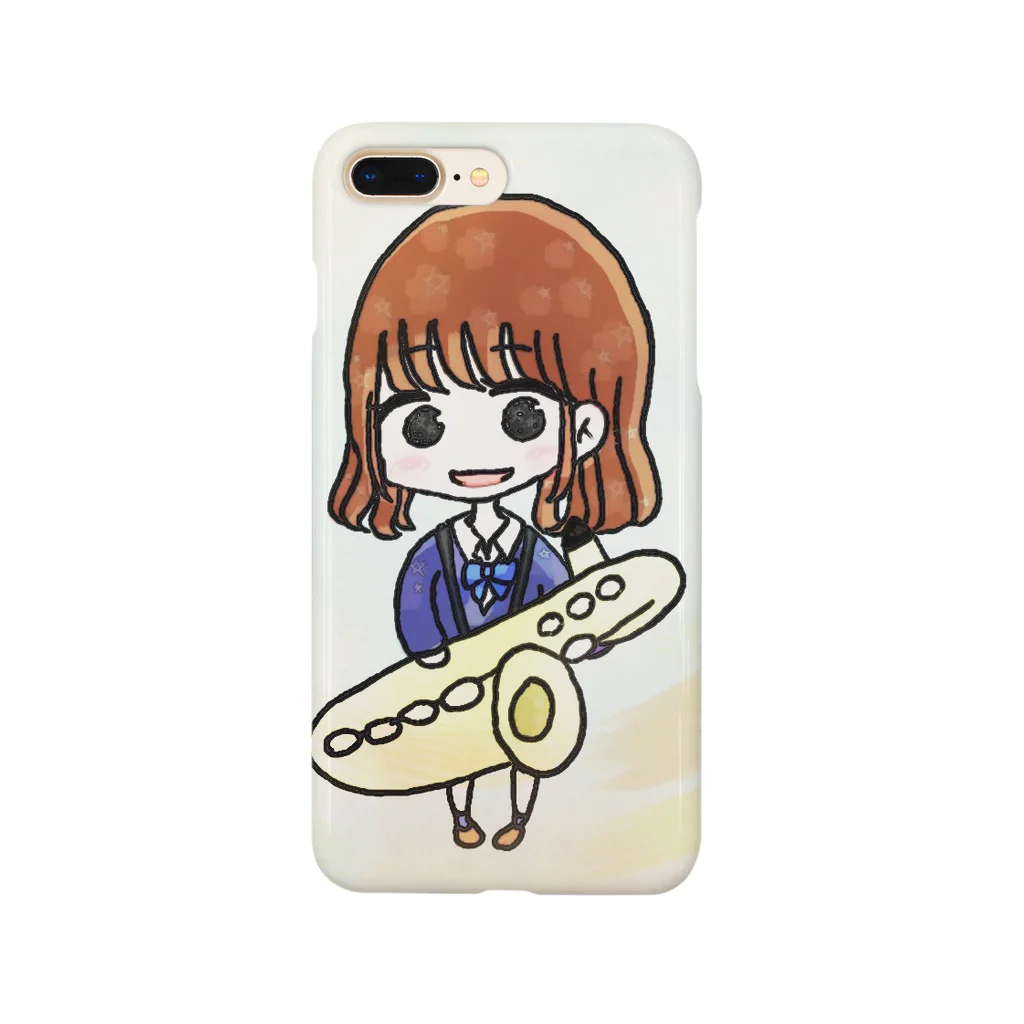 nodami_213のバリトンサックス女子 Smartphone Case