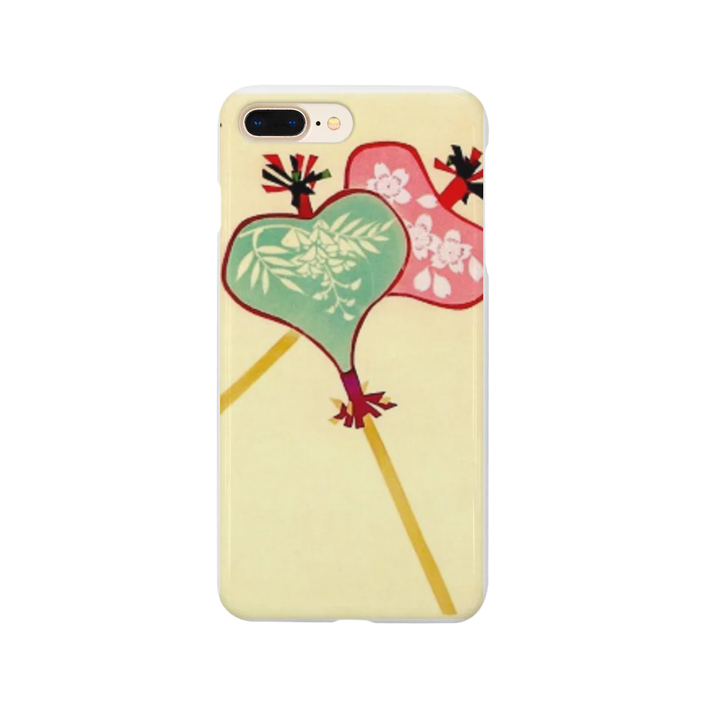 art-healing-awazuの唐招提寺・うちわまき団扇 Smartphone Case