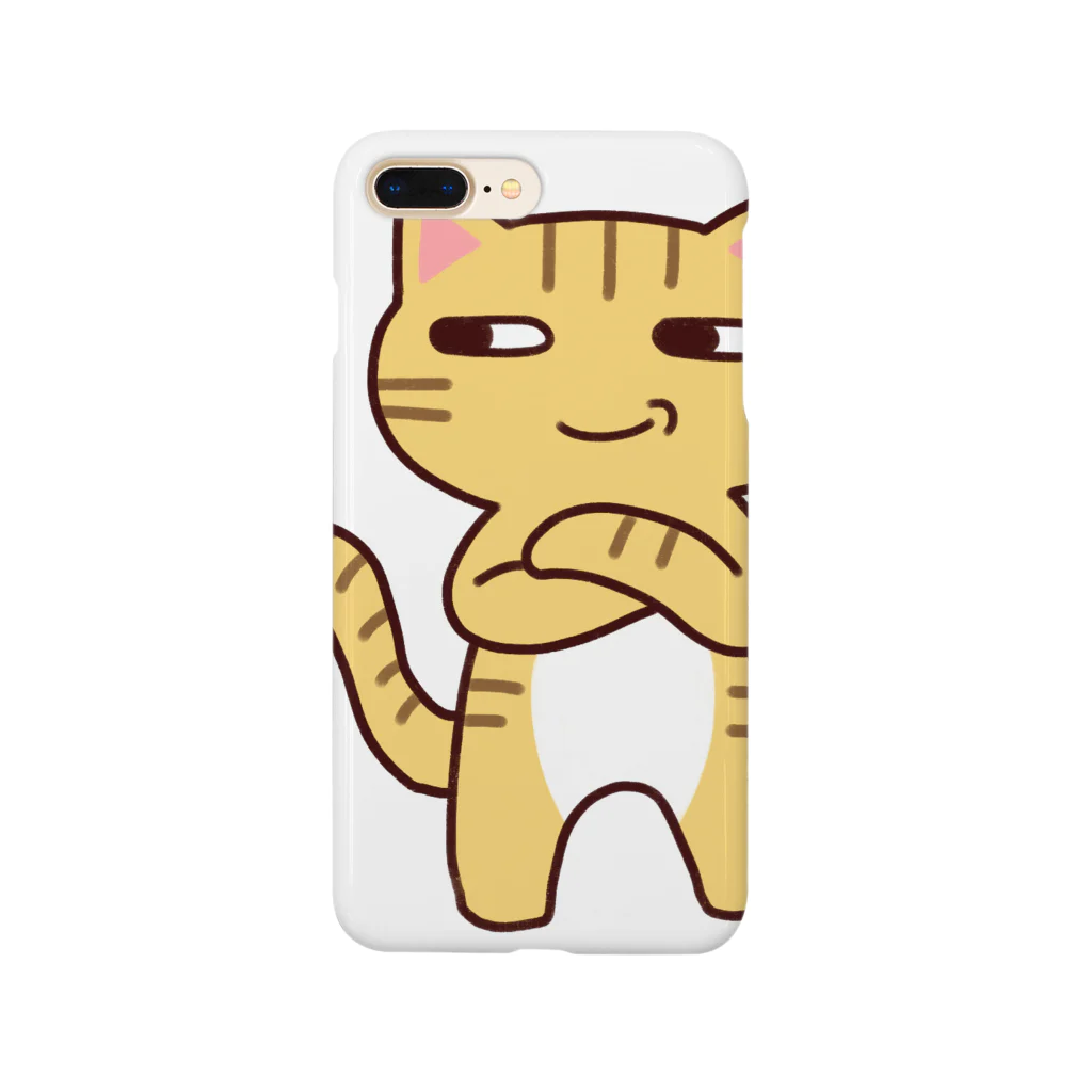 Mikitominamoのにやり猫 スマホケース