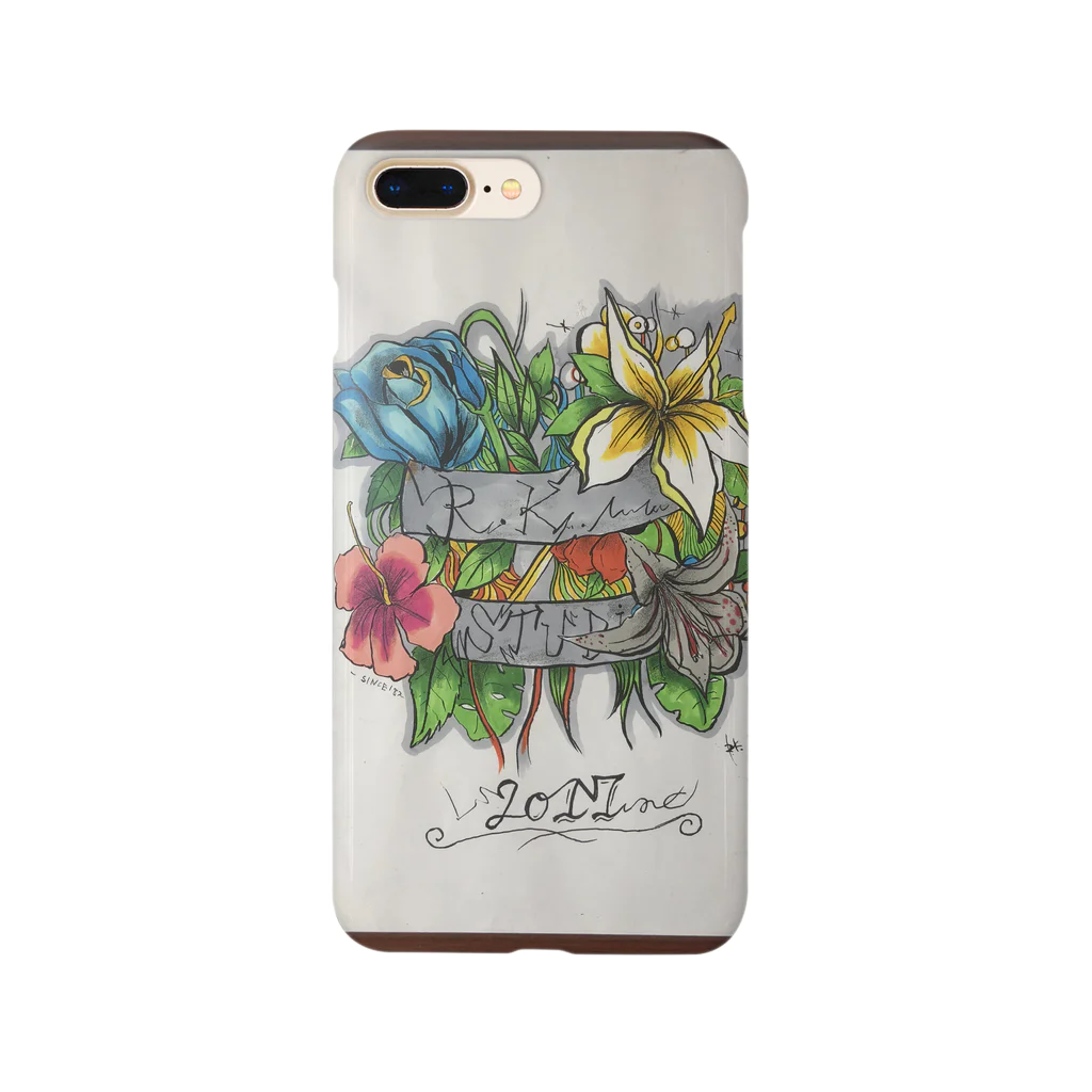 rikihigashinakaのR.K.Shop- flowers Smartphone Case