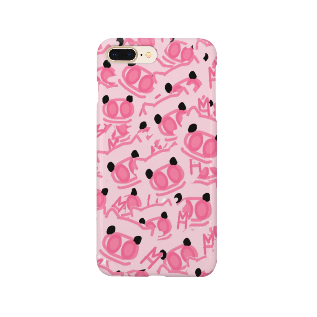 SKYblooM スカイブルーム🐷❤️の【総柄】ぶたのぷんちき左衛門 Smartphone Case