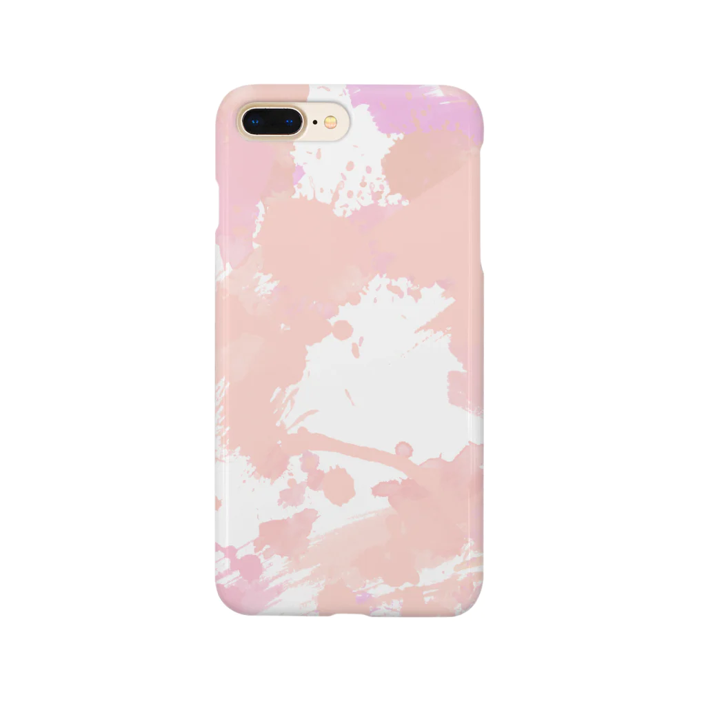 Beckyのスプラッタ ピンク Smartphone Case