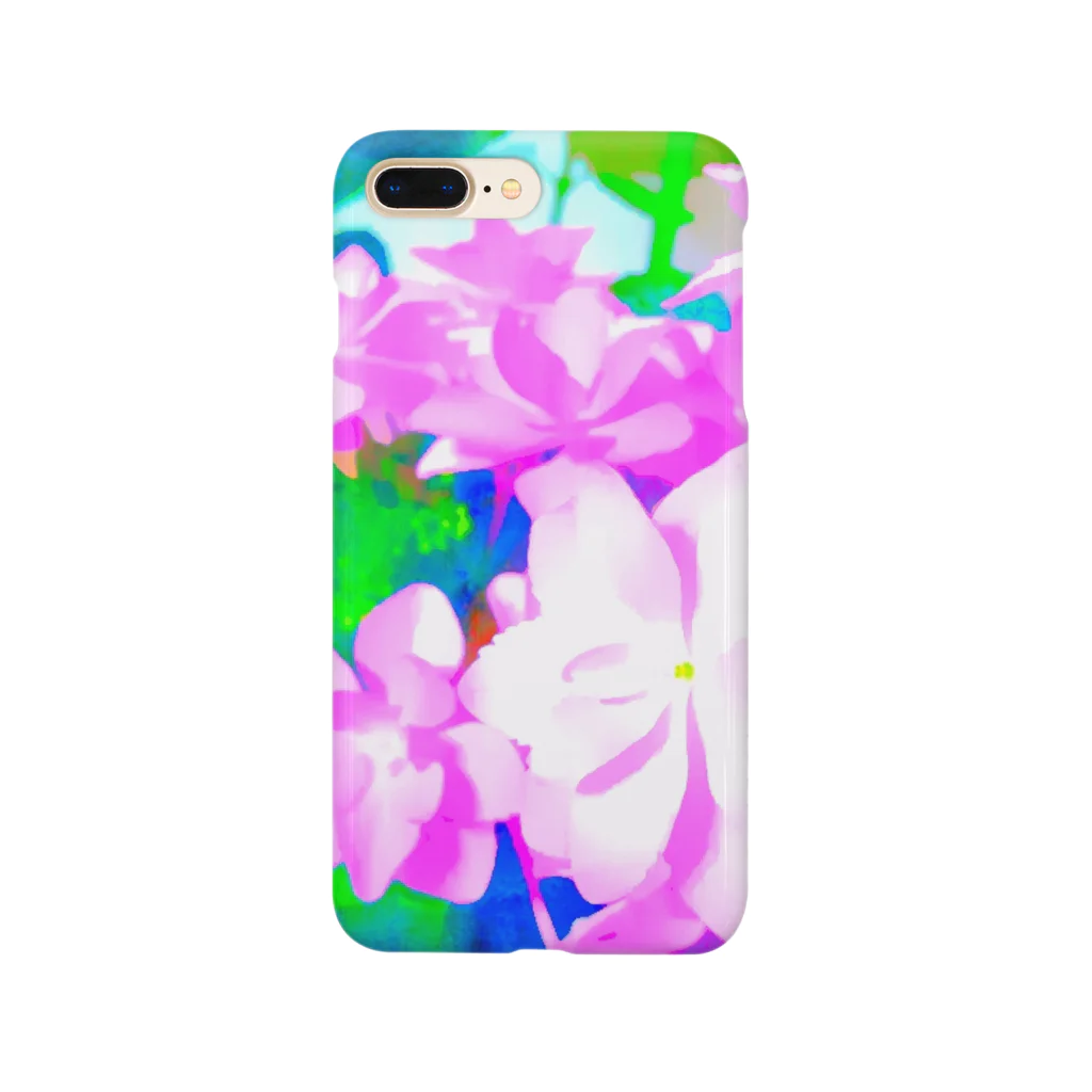 motomo.のピンクの紫陽花 Smartphone Case
