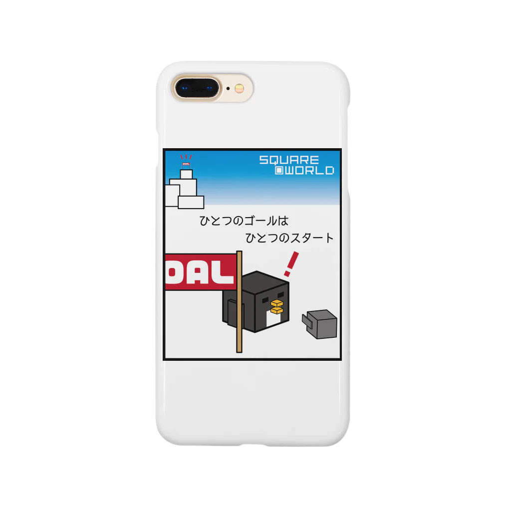 T.RAYのスクエアワールド　ペンギン　ひとつの～ Smartphone Case