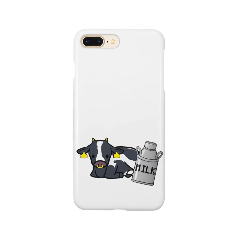 家畜とその他のホルスタインと牛乳缶 Smartphone Case