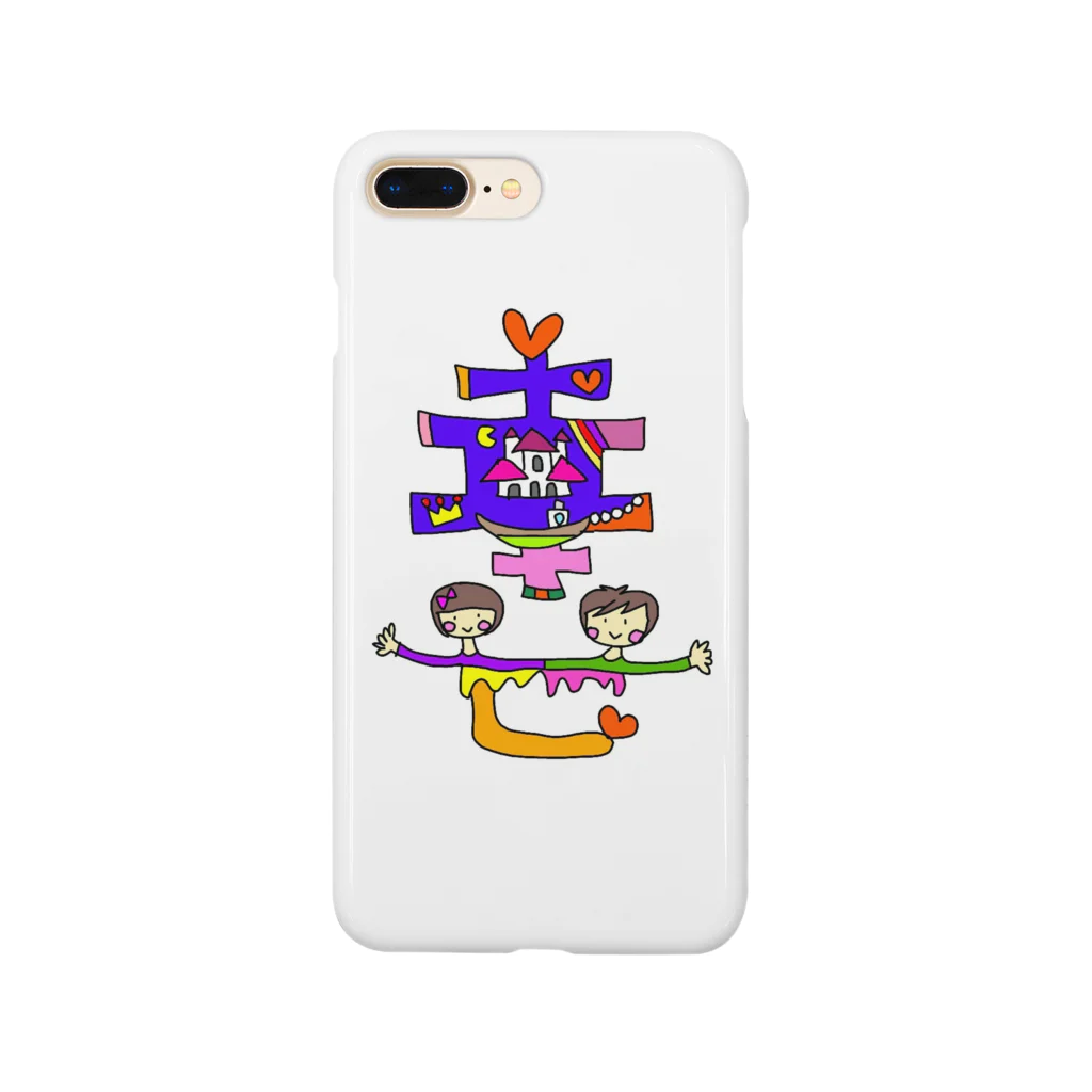 Dream★starのイラスト文字『幸せ』 Smartphone Case