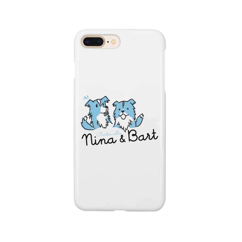 nowhitonの【nina&bart】仲良し姉弟 Smartphone Case