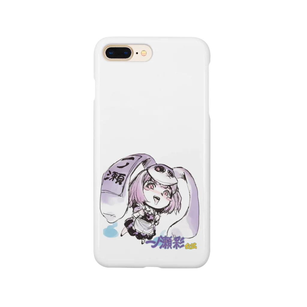 🤍一ノ瀬 彩 🐇⸒⸒ suzuri支店🤍の一ノ瀬彩ラフ画タッチちびｷｬﾗ【ﾆｺｲｽﾞﾑ様Design】 スマホケース