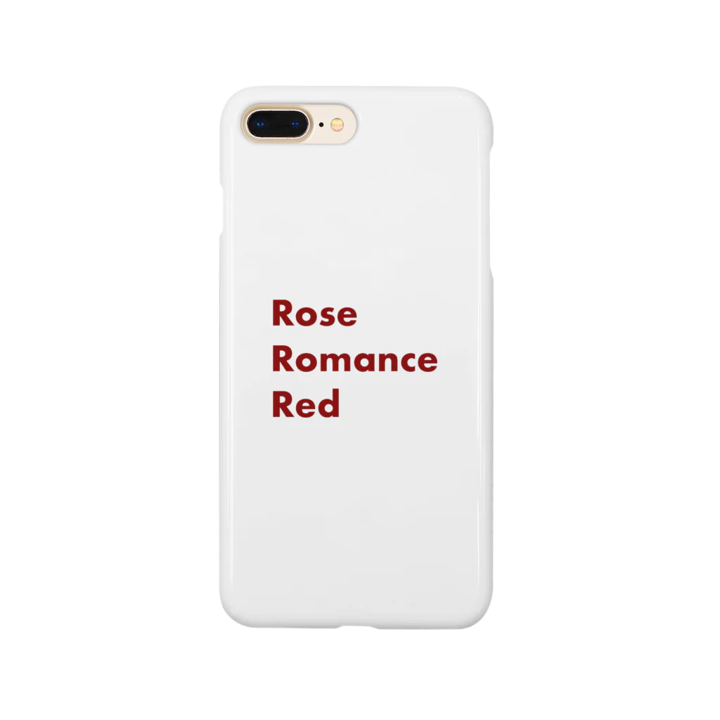 白昼夢のRose  Romance Red スマホケース