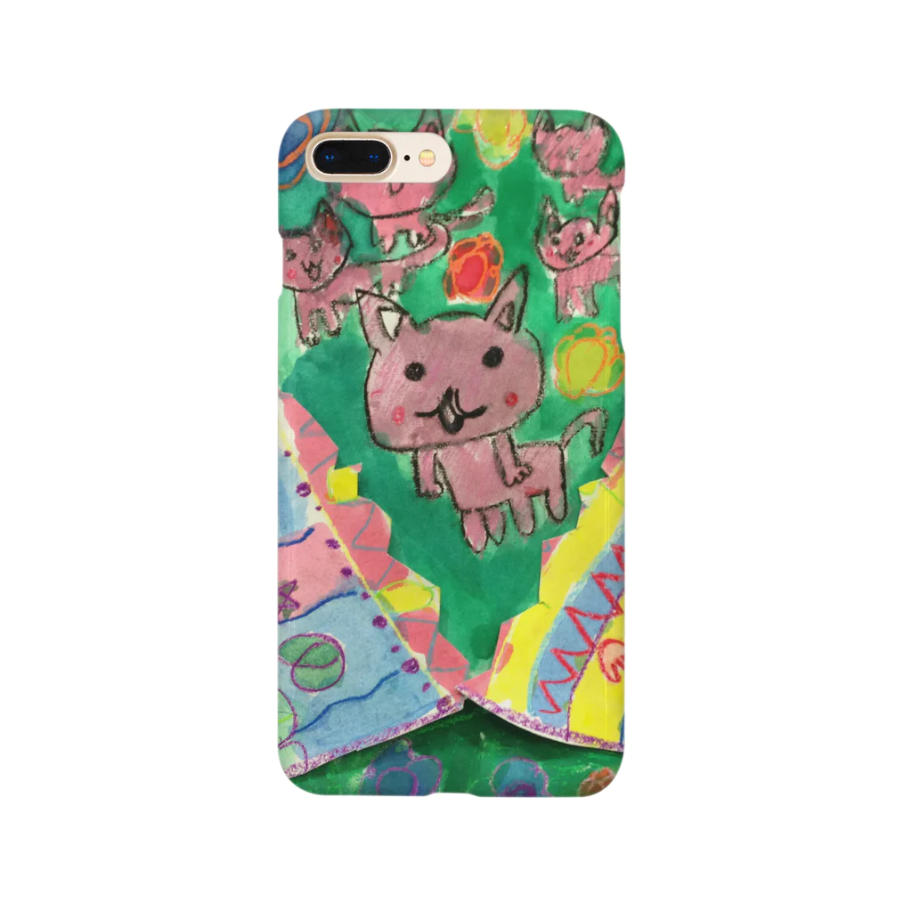 みつばちねこのパカパカねこ Smartphone Case