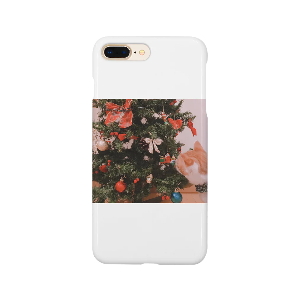 のんこのクリスマスツリーとうちの猫 Smartphone Case