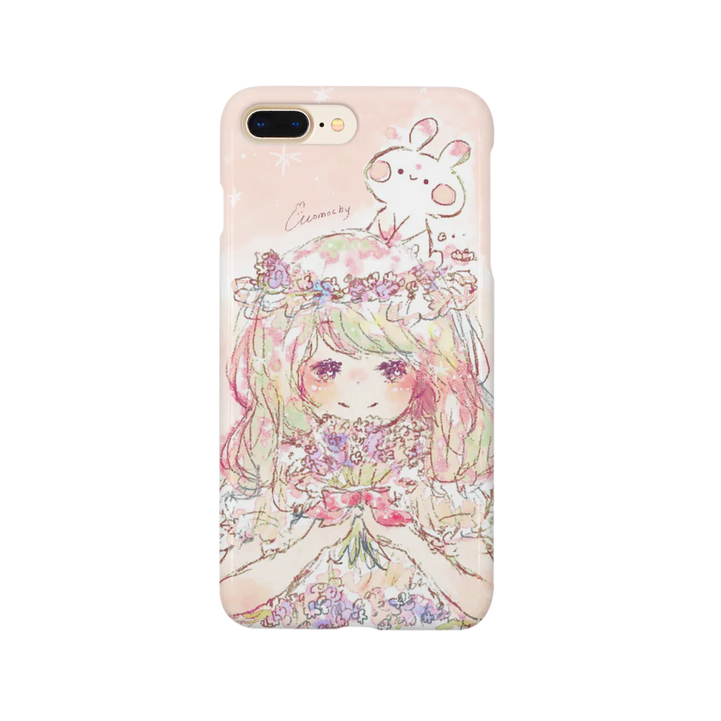 ＊momochy shop＊のスターチスとうさぎ Smartphone Case