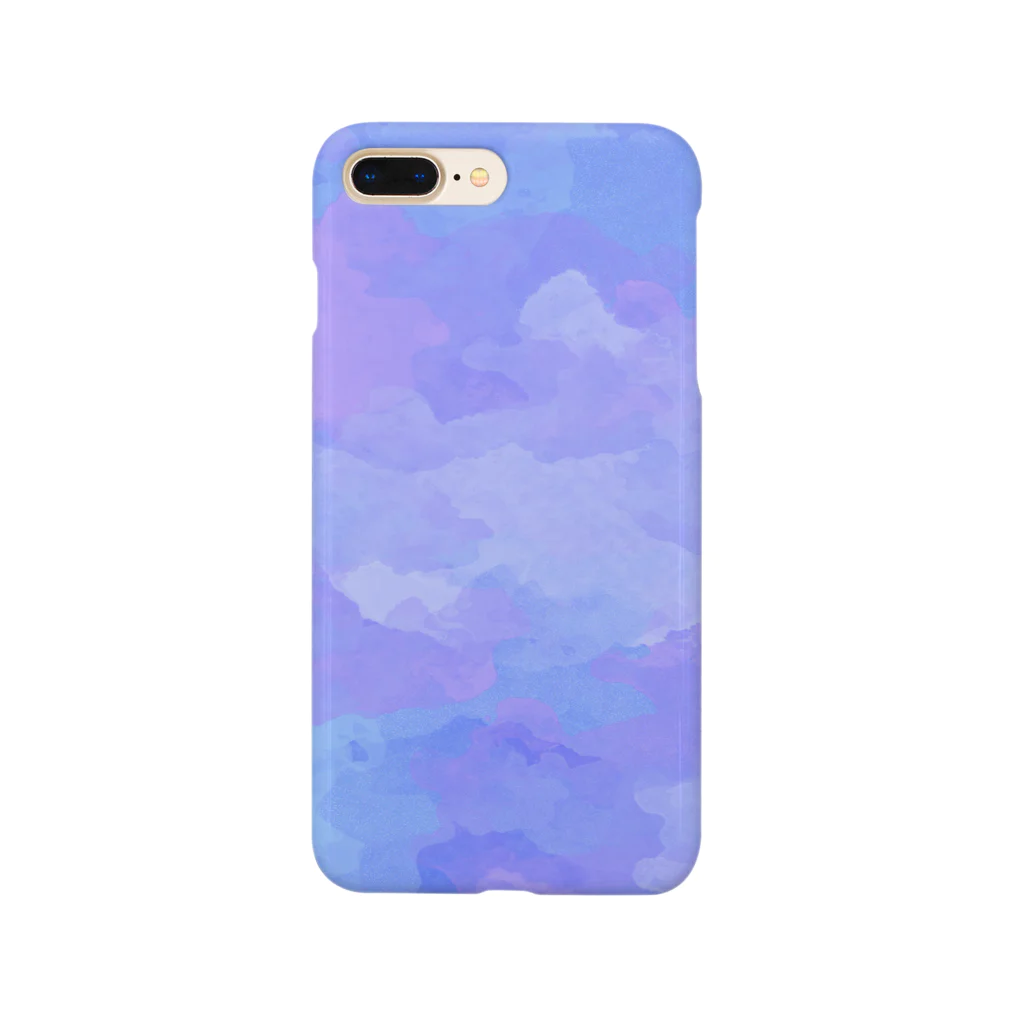 ゆるり部屋の水彩ビビッドパープルブルー Smartphone Case