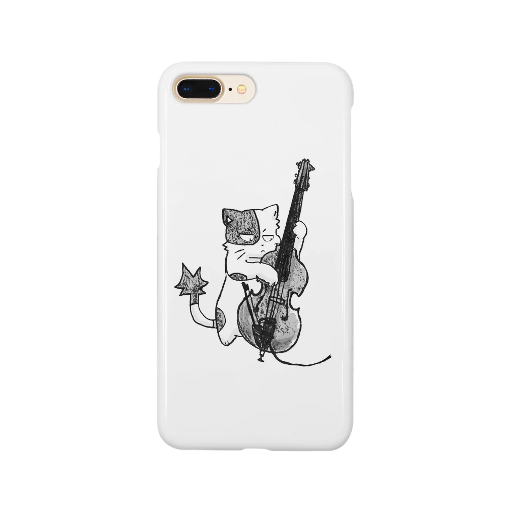 gabonのジャズ猫(ウッドベース) Smartphone Case