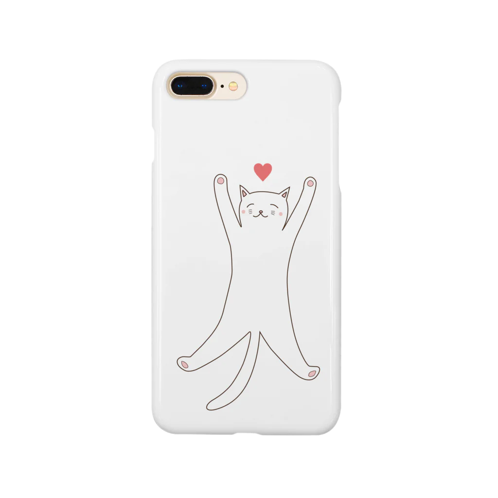 AROMA☆LOVELYのSTRETCHING CAT Smartphone Case