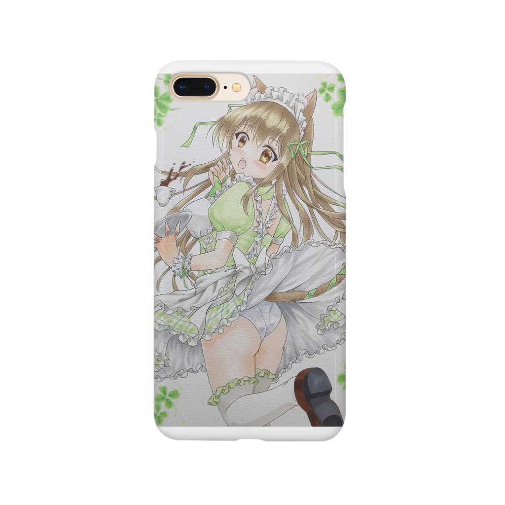 dearbunnyandrabbitのにゃん娘のメイドさん Smartphone Case