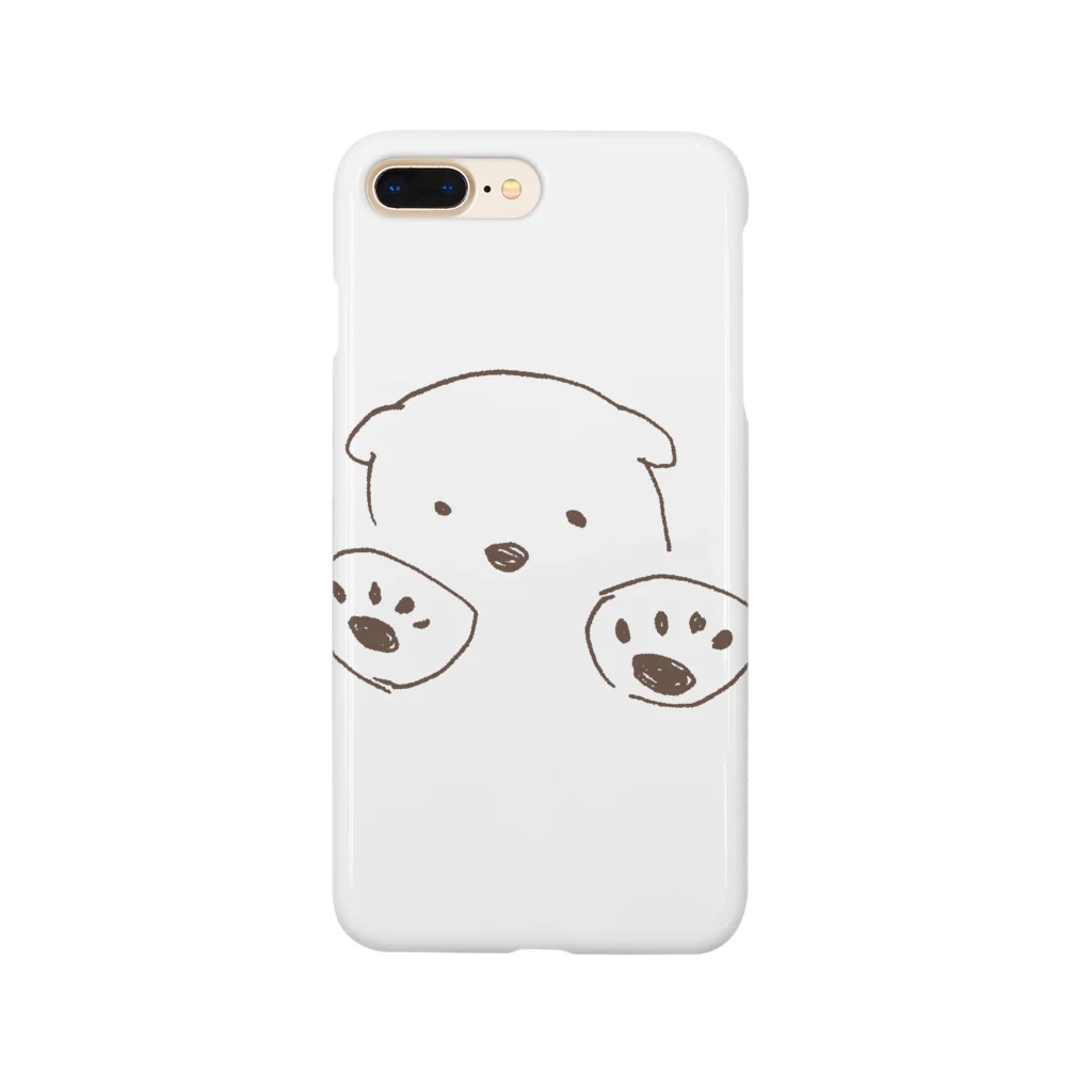 にしもんのキャラクターグッズのしろきゅま Smartphone Case