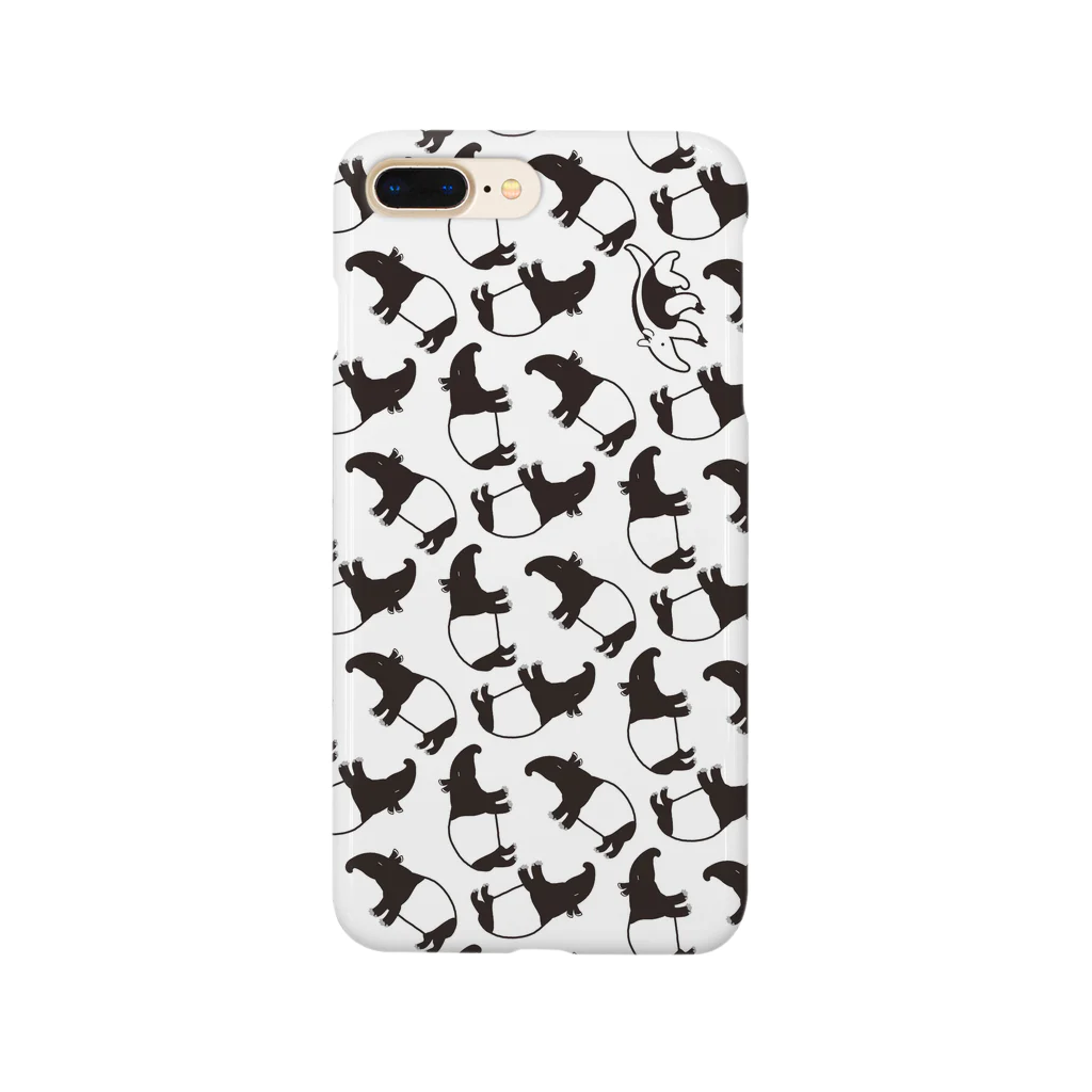 バクの森 〜マレーバクや動物イラストのグッズ 〜のバク好きさんのスマートフォンケース Smartphone Case