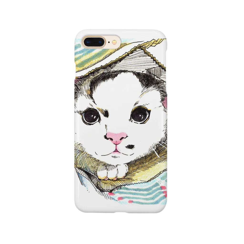 Ooazamukae stationeryのブランケット猫 Smartphone Case