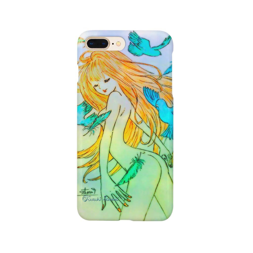 Suzuki Satomi のFly the  blue sky Smartphone Case