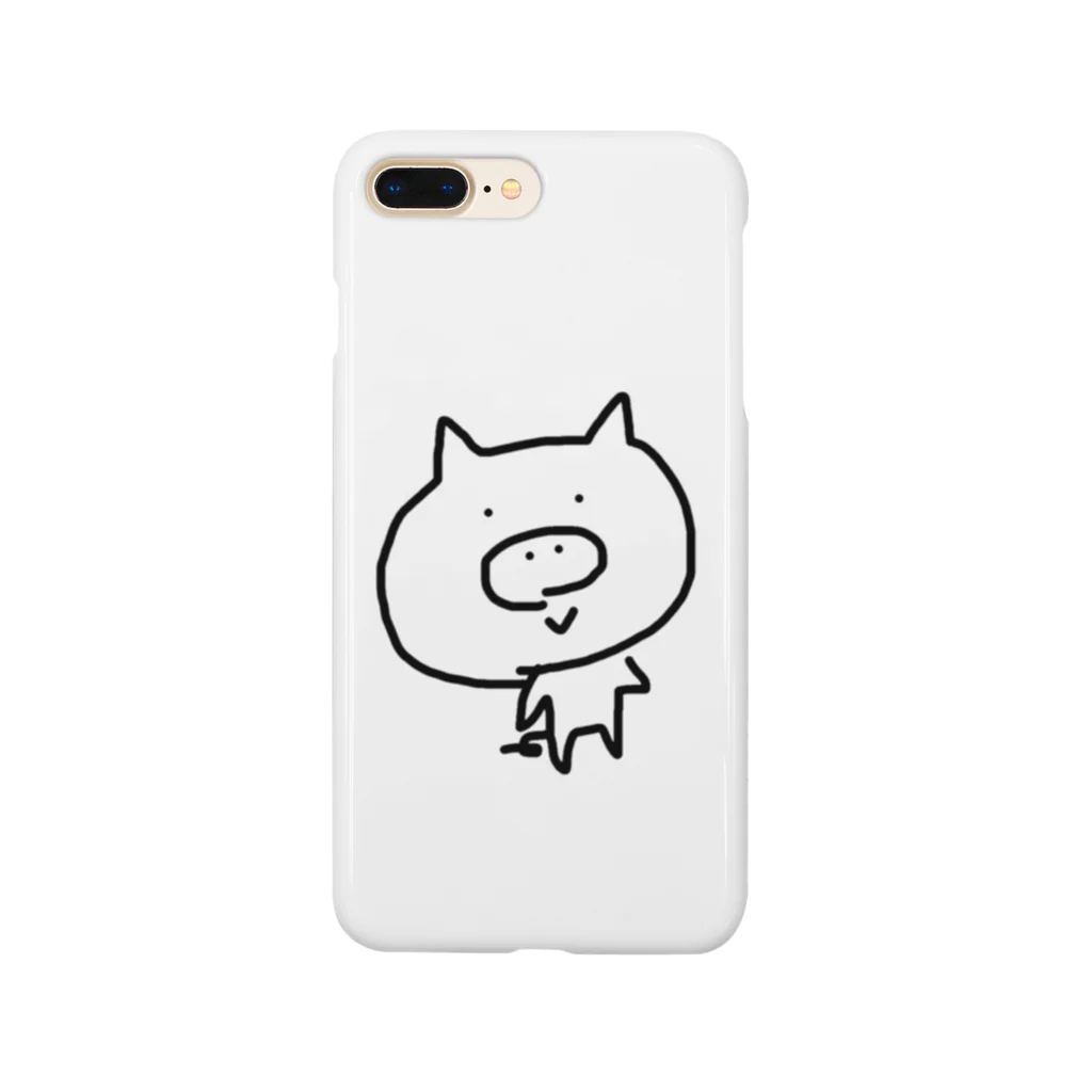 いつだって自分らしく。の今書いたぶたさん。 Smartphone Case