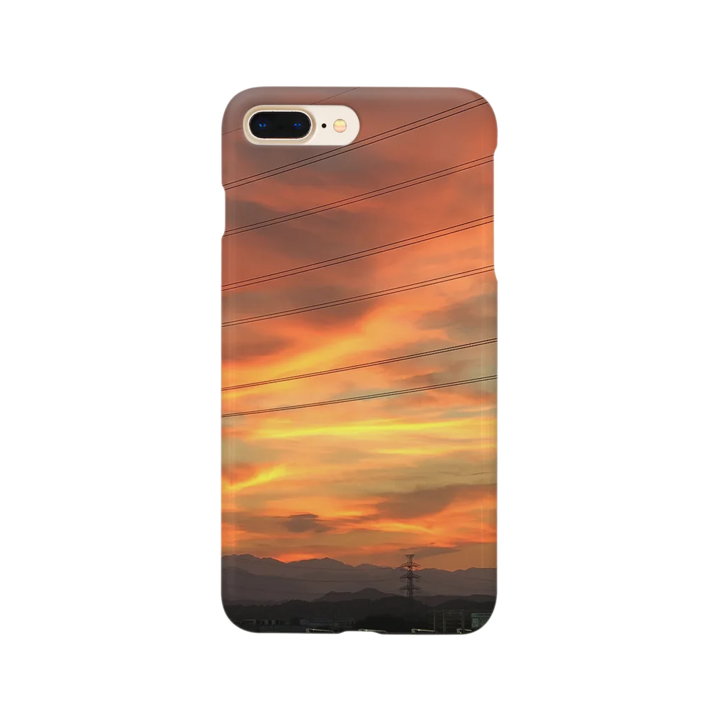 B_snowのsunset Smartphone Case