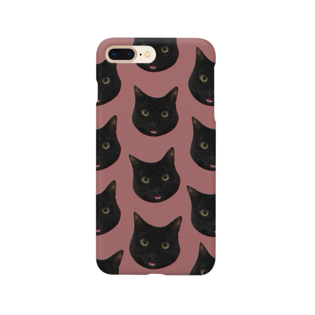 Hakubeiのシッポの🐱ゆいちゃんぺ(ドット柄ピンク) Smartphone Case