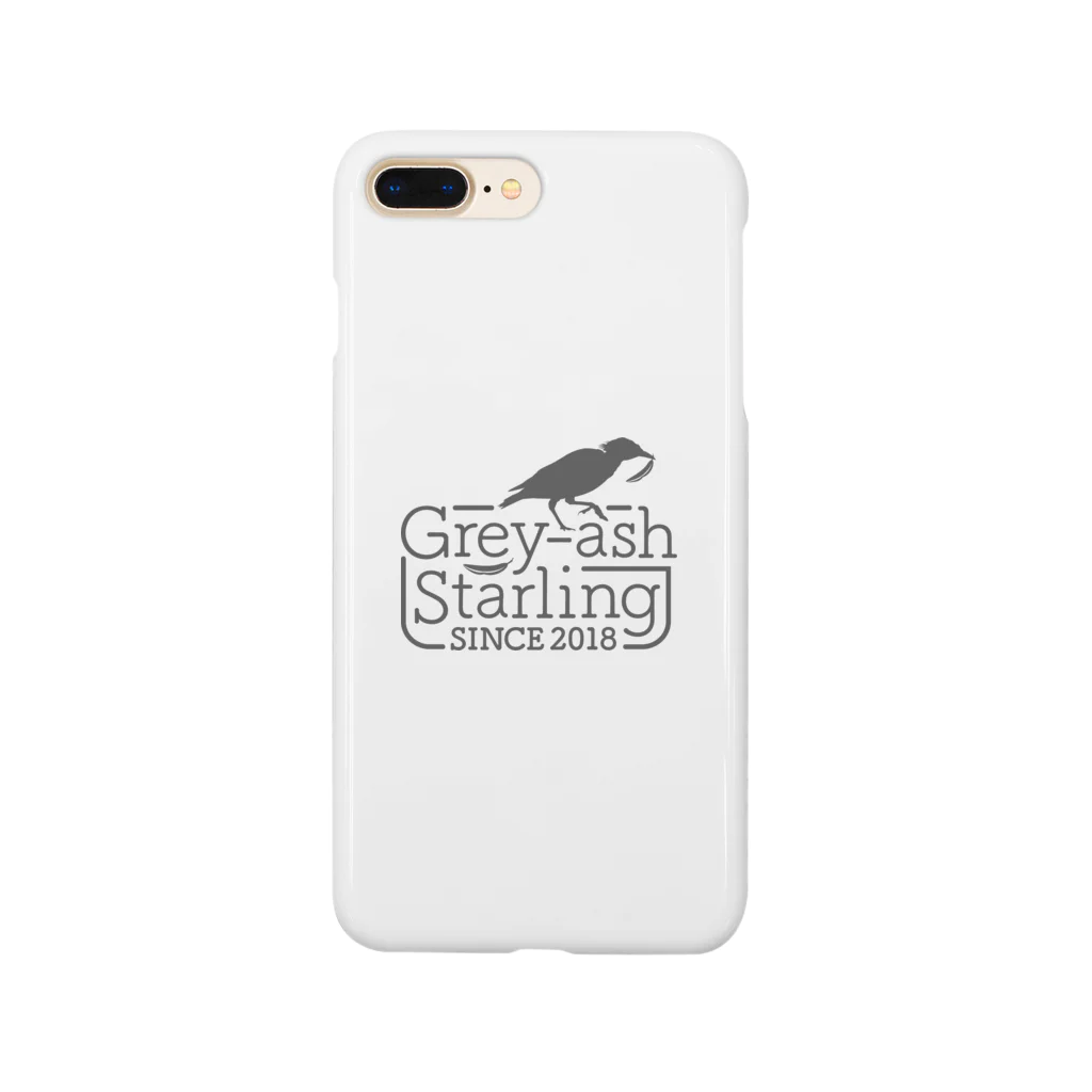 Grey-ash StarlingのGrey-ash Starling Smartphone Case