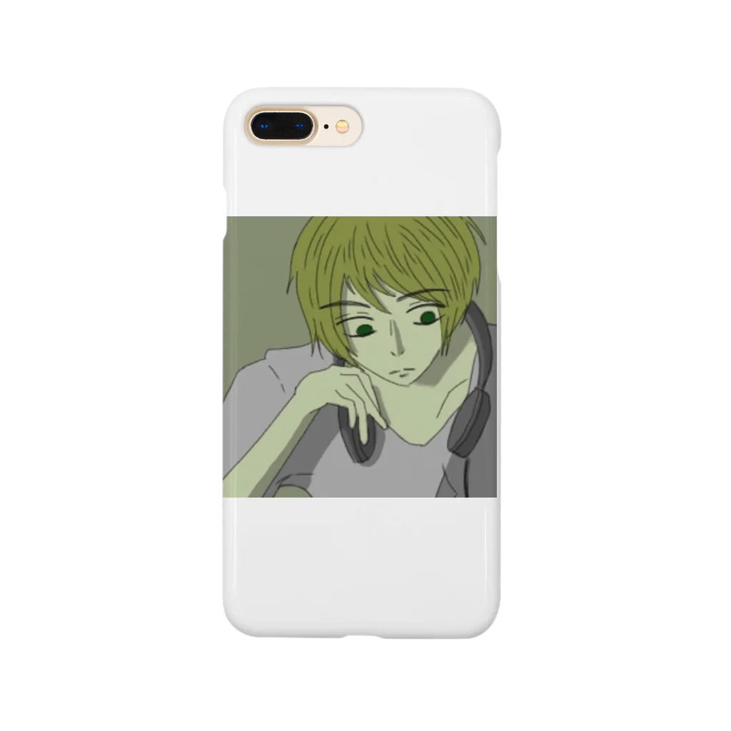 お湯張りのヘッドホンの男の子 Smartphone Case