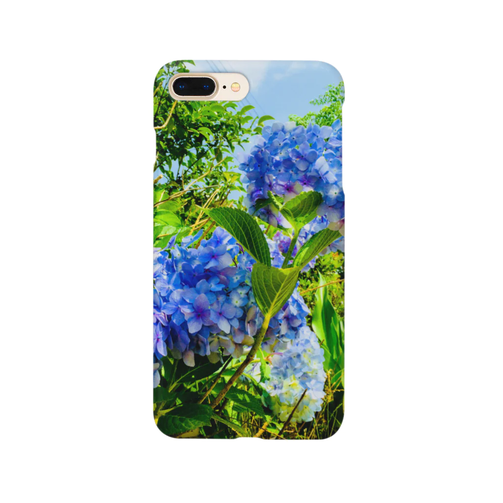 Una Villa Shopの紫陽花ブルー Smartphone Case