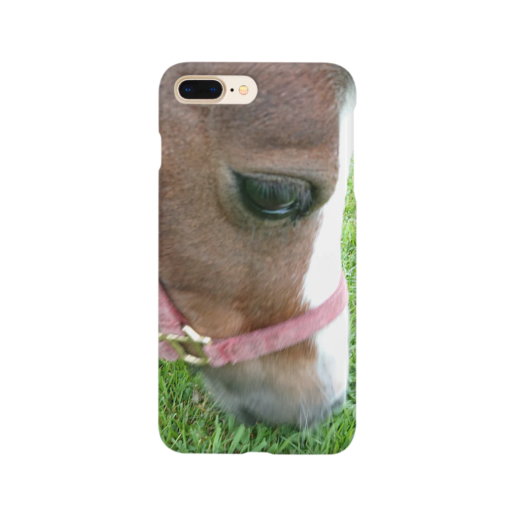 社畜猫@競馬中毒者の祭典のミニチュアホース Smartphone Case