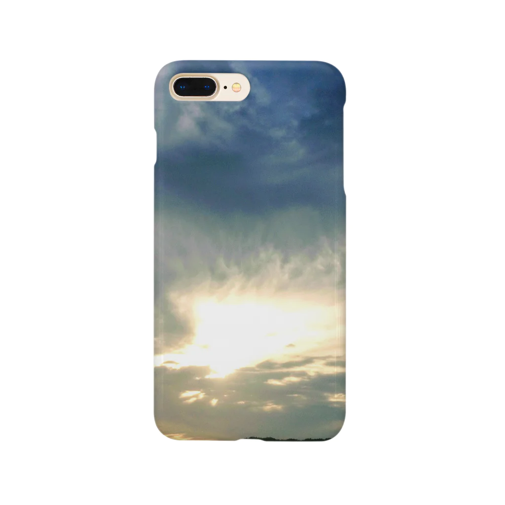 Una Villa Shopの夕焼けの空１ Smartphone Case