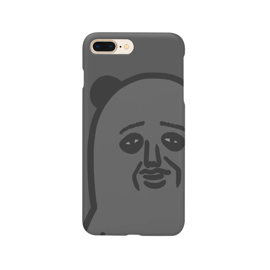 mamezoのパンダおっさん（グレイ） Smartphone Case