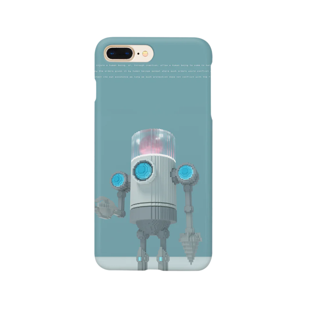 Happy Paint ShopのVoxelArt-ROBOT- Smartphone Case