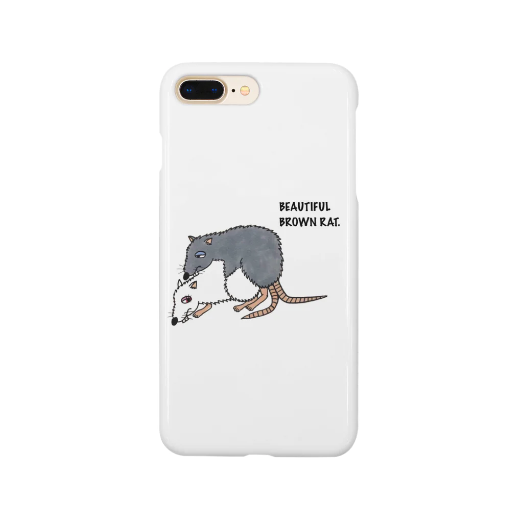 TAPEのbeautiful brownrat Smartphone Case