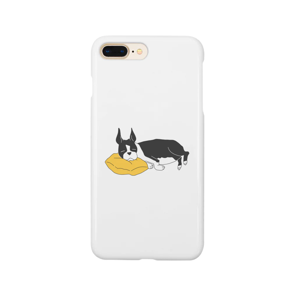 はねまる ショップの夢みるボストンテリア Smartphone Case