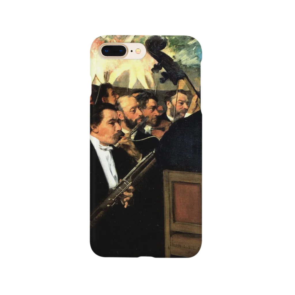 名画スマホケース・オンラインストア【クラウド】のドガ「オペラ座のオーケストラ」 Smartphone Case