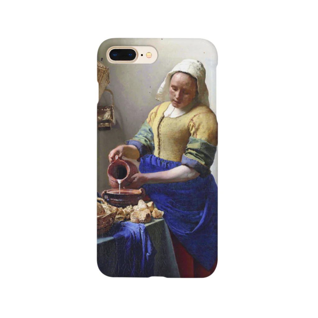 名画スマホケース・オンラインストア【クラウド】のフェルメール「牛乳を注ぐ女」 Smartphone Case