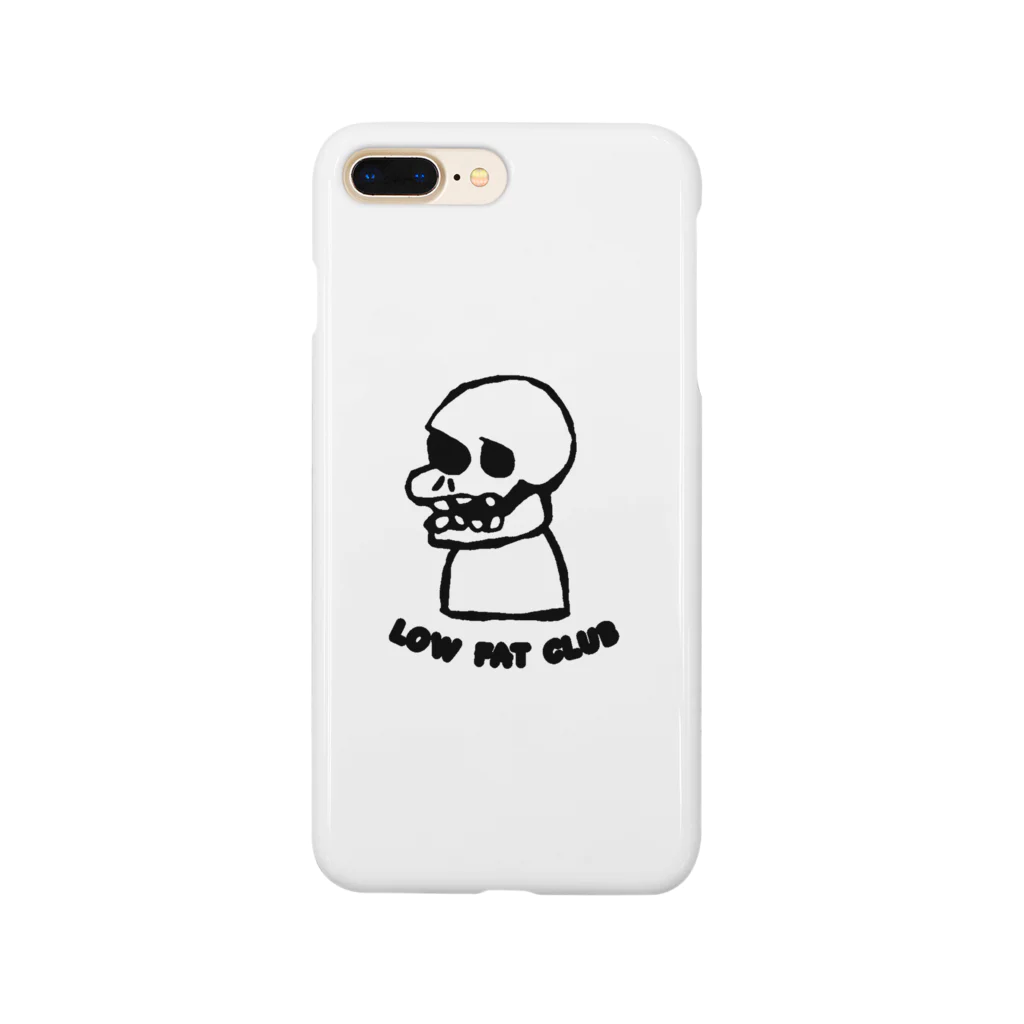 LOW FAT CLUBのNormal Skull Man スマホケース