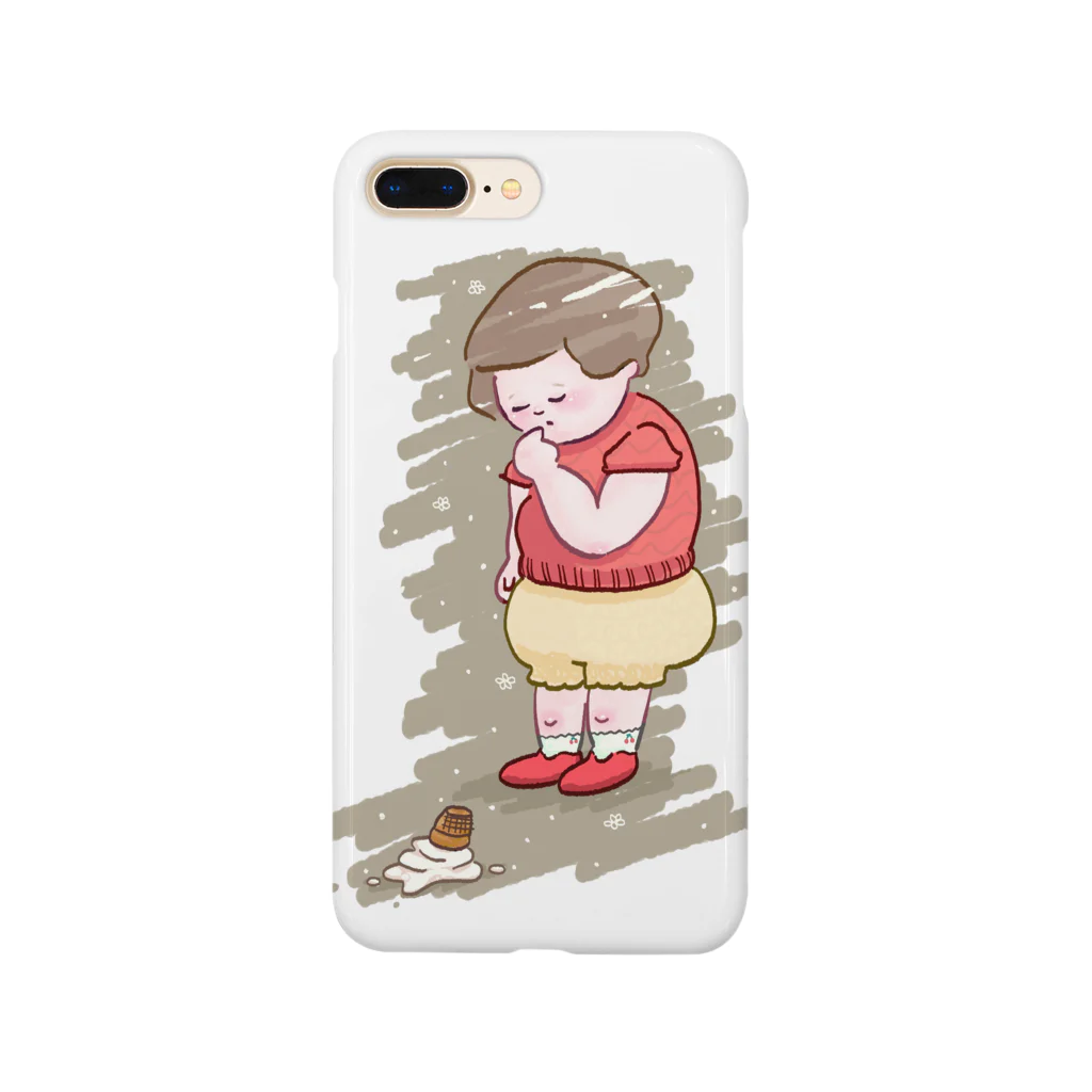 あじつけのりのソフトクリーム落としちゃった子 Smartphone Case